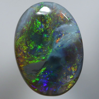 SOLID SEMI BLACK OPAL Swirls of gem fire mixed with black opal, unique show
